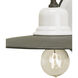 Eastleigh 1 Light 9 inch Hiroshi Gray and White Wall Sconce Wall Light